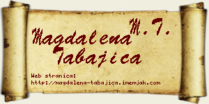 Magdalena Tabajica vizit kartica